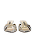 3Juin Gray Leather Stiletto Heels Sandals